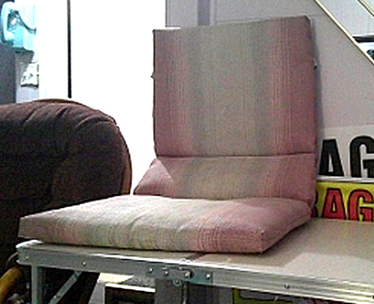 Patio Chair Cushion (Pink Stripe) (image for) Patio Chair Cushion (Pink Stripe)